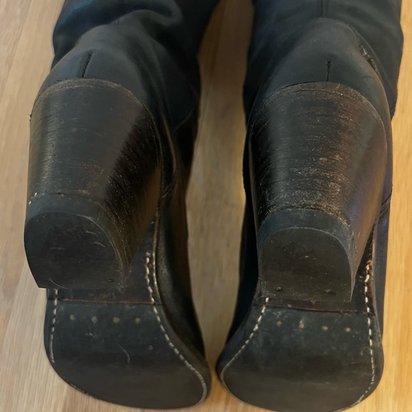 Frye Jackie Button Tall Slouchy Leather Boots - Picture 5 of 11